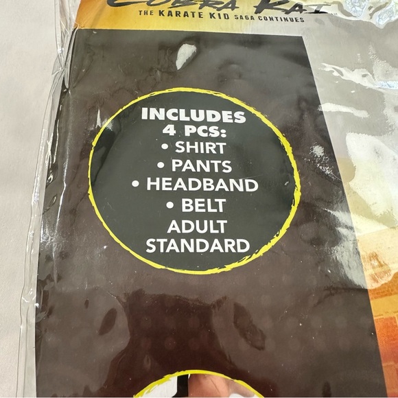 Cobra Kai Karate Kid Men’s Halloween Costume Set Standard Adult - Picture 2 of 4